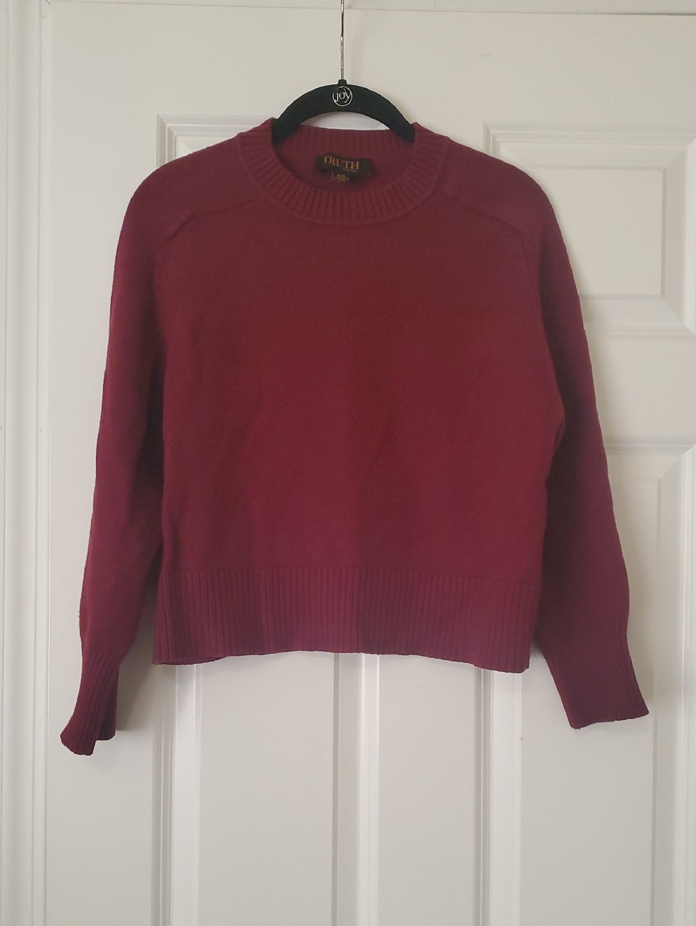 Truth By Republic Burgundy Crewneck Sweater